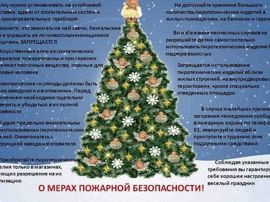 Волгоградцам напоминают о мерах пожарной безопасности в период новогодних праздников