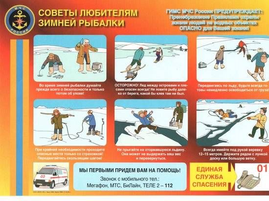 Волгоградским любителям зимней рыбалки напоминают правила безопасности