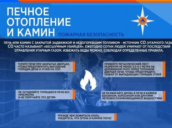 Волгоградцам напоминают правила безопасности печного отопления