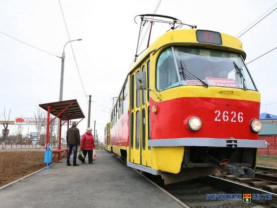 На севере Волгограда трамваи №13 временно ходят по другому маршруту