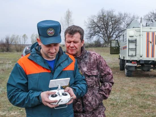 В Волгоградской области спасатели мониторят пожарную обстановку с помощью беспилотников