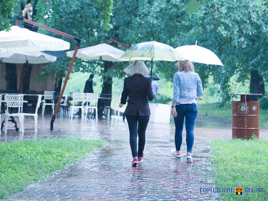 В Волгограде ожидается дождливое воскресенье