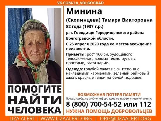 В Волгоградской области вторую неделю ищут пропавшую 82-летнюю женщину