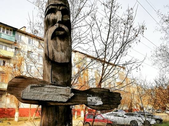 Роман Шкода обнаружил в волгоградском дворе фигуру древнего идола