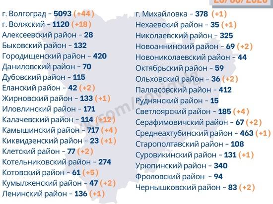 Почти половина новых заболевших коронавирусом – из Волгограда