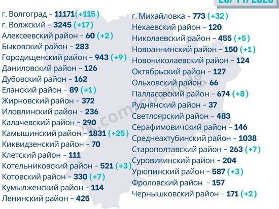 Вспышки коронавируса зафиксированы в Михайловском и Камышинском районах