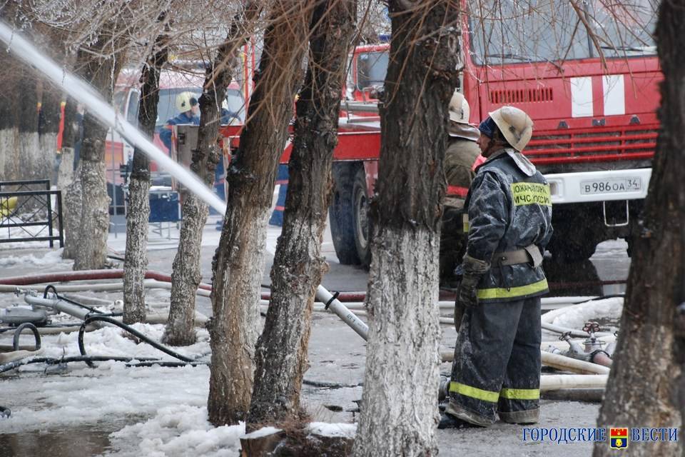 В Волгограде огонь уничтожил несколько мусорных контейнеров