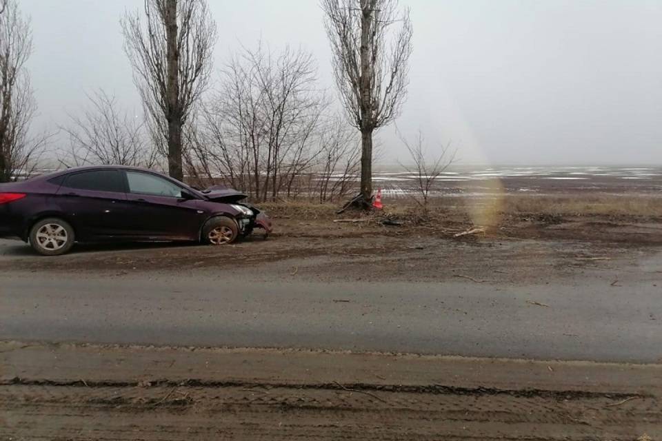 Под Волгоградом 62-летний мужчина пострадал в ДТП с деревом