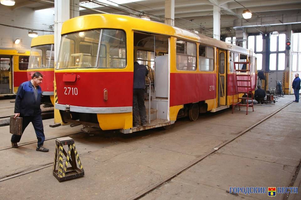На западе Волгограда возобновили движение трамваев