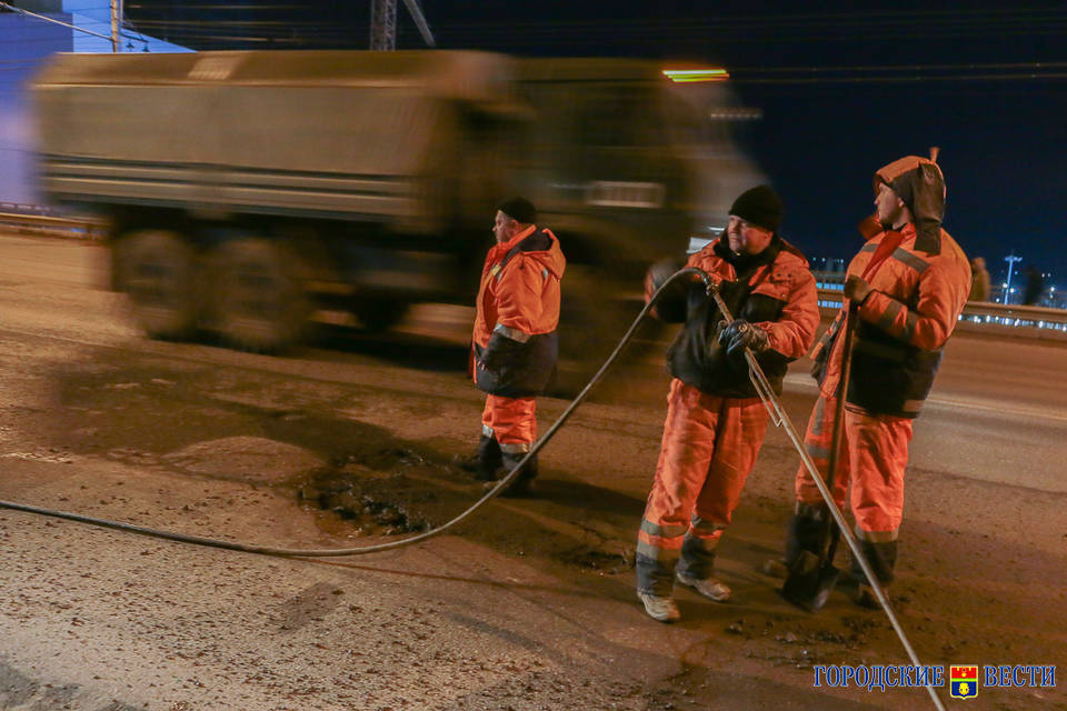 В Центральном районе Волгограда продолжаются дорожные работы