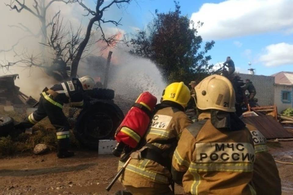 Пчелиная пасека сгорела в селе Волгоградской области