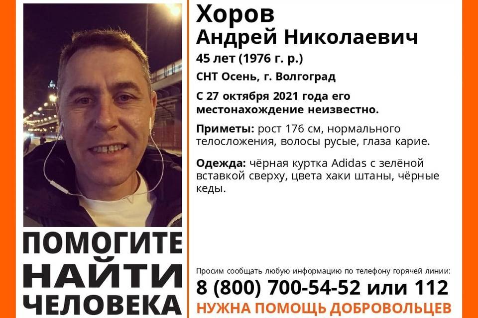 В Волгограде 2-ю неделю ищут пропавшего в дачном поселке мужчину