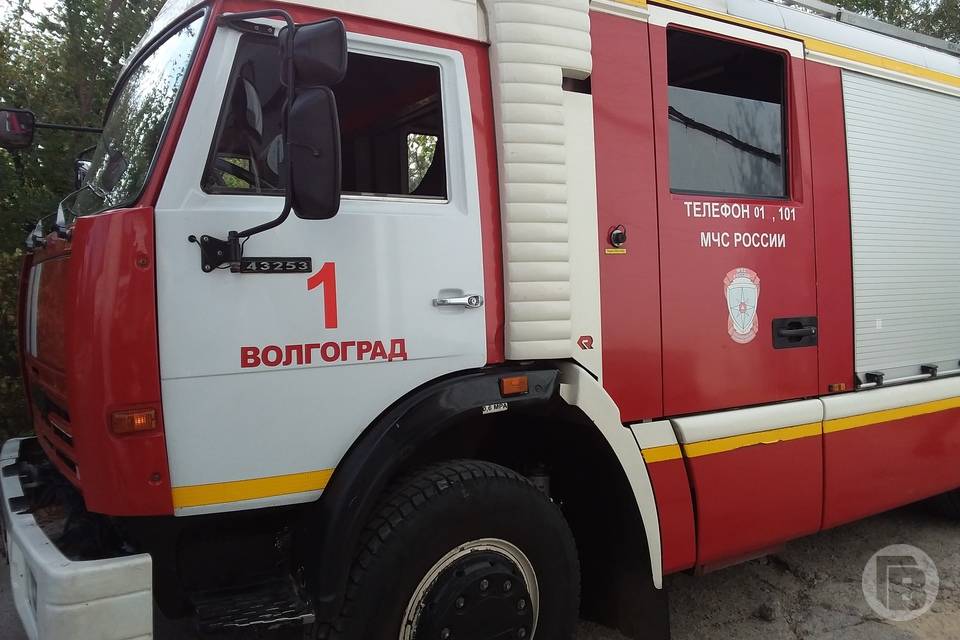 В центре Волгограда при пожаре в «Доме с вазами» пострадал мужчина