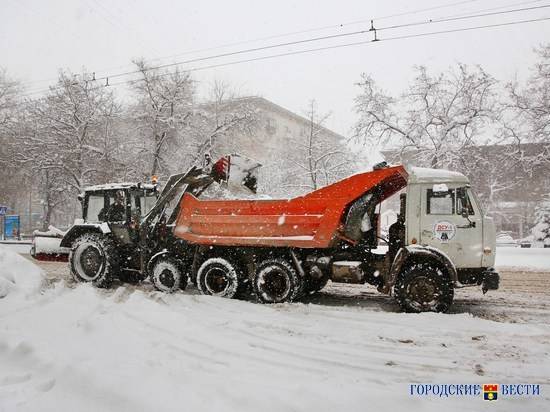 В Волгограде до 19 января будет длиться сильный снегопад