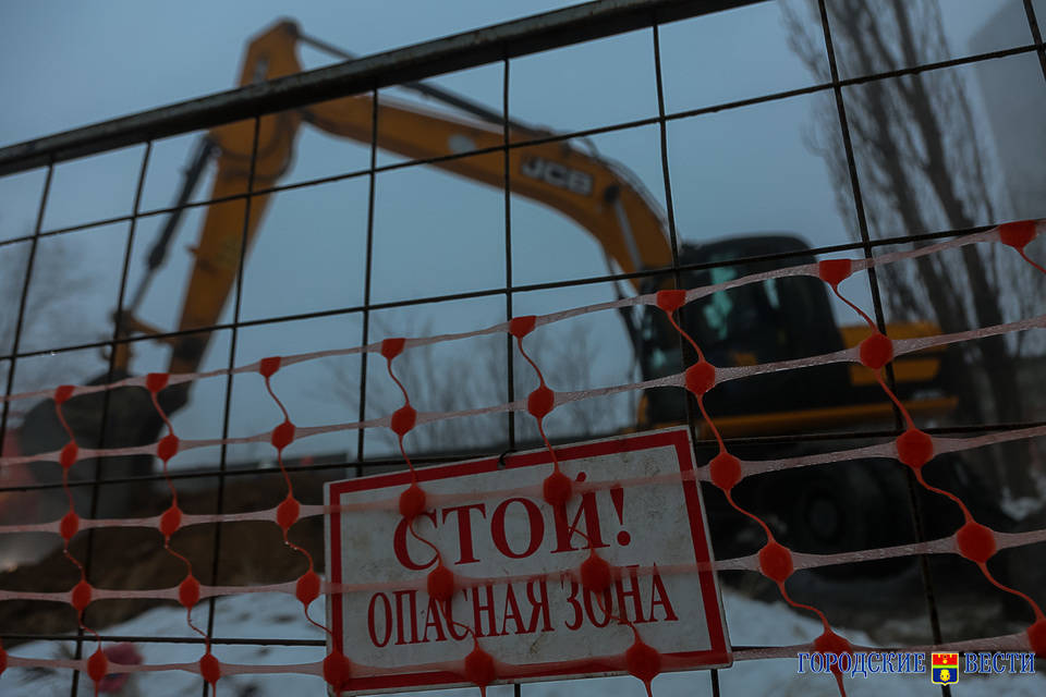 19 февраля в Волгограде закрыт проезд на улицу Пархоменко