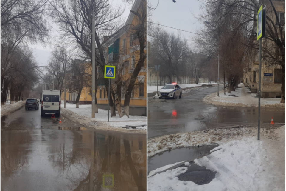 На юге Волгограда маршрутка сбила пенсионерку на пешеходном переходе