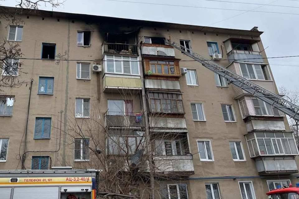 Под Волгоградом пятиэтажку начали приводить в порядок после взрыва газа
