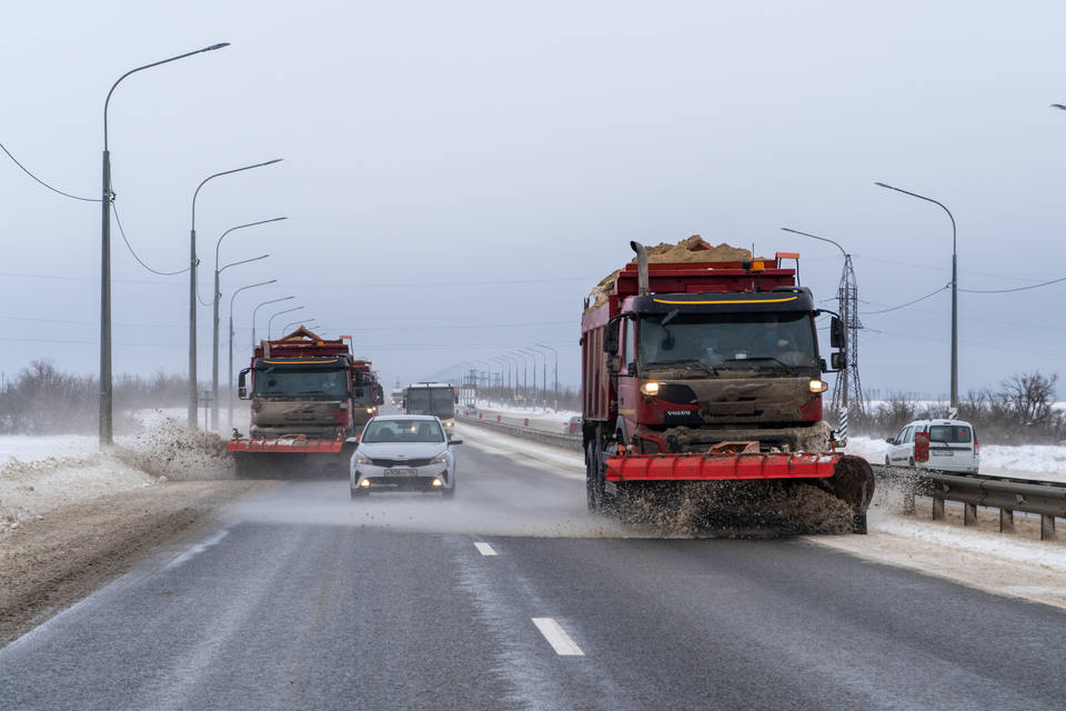 В ближайшие часы мокрый снег накроет трассы Волгоградской области