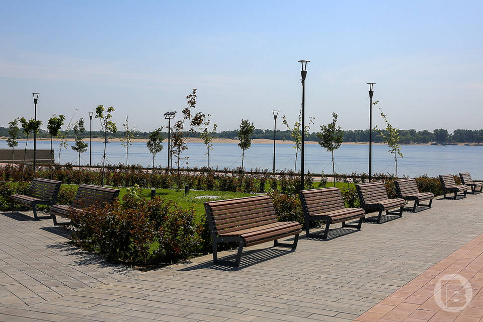 В Волгограде открыт доступ на новую прогулочную зону на нижней террасе Набережной