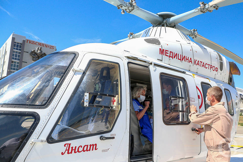 В Волгоградской области 300 пациентов доставлены в больницы санавиацией
