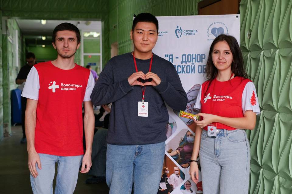 Студенты Волгограда участвуют в акции «Вам, любимые!», став донорами