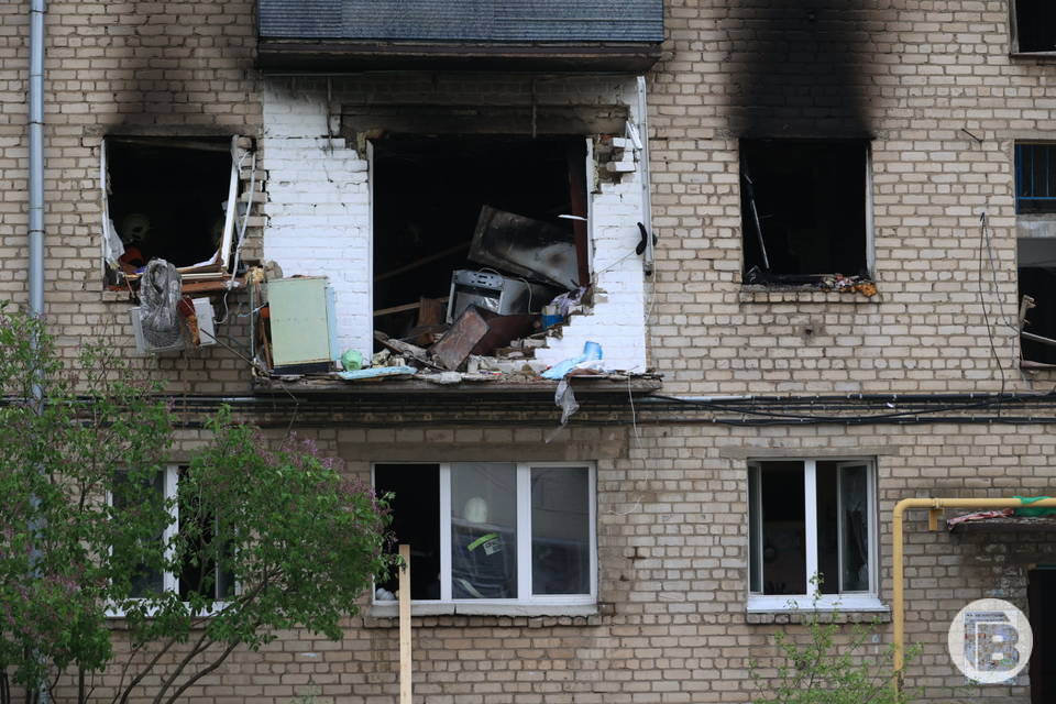 В Волгограде обследуют пострадавший при взрыве газа дом