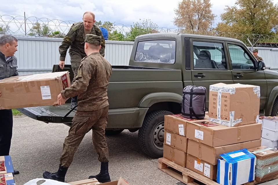Партия грузов для военнослужащих отправлена в зону СВО из Волгоградской области