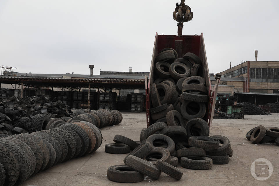 600 тонн старых шин сдали в Волгоградской области на переработку