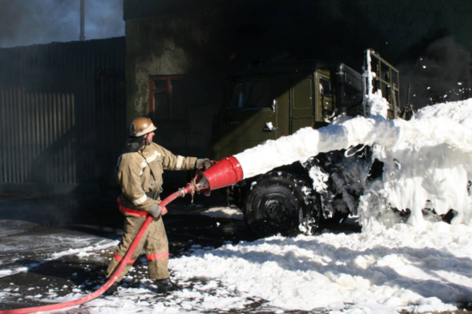 В Волгоградской области состоялась тренировка пожарных команд ЮВО