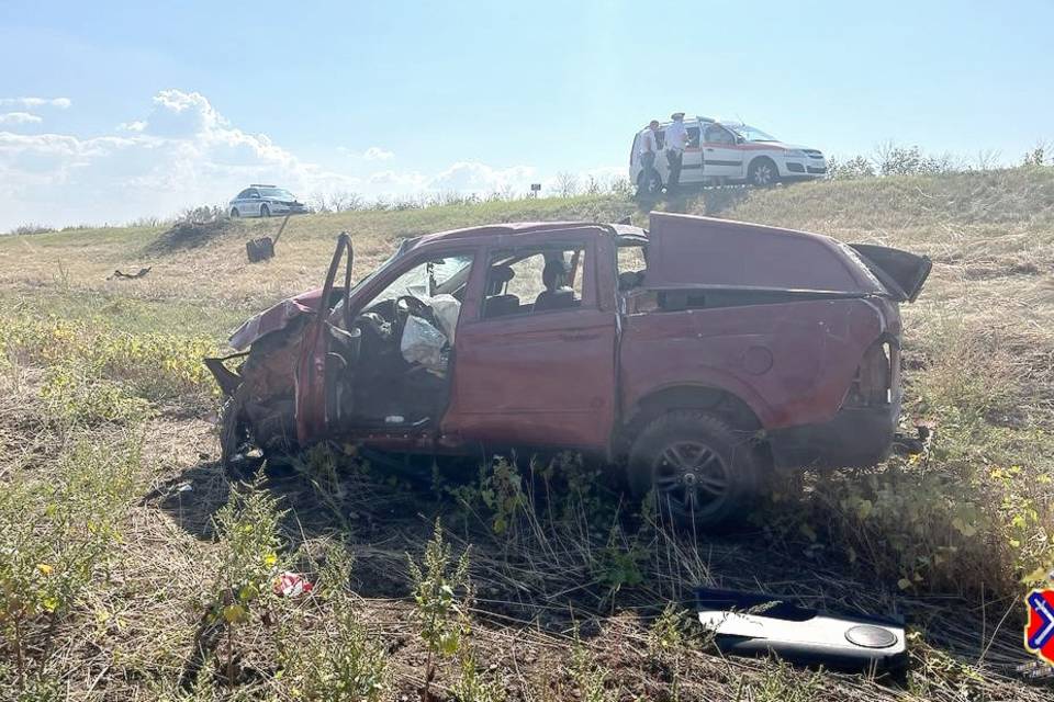 В Волгоградской области погиб водитель, не имеющий прав