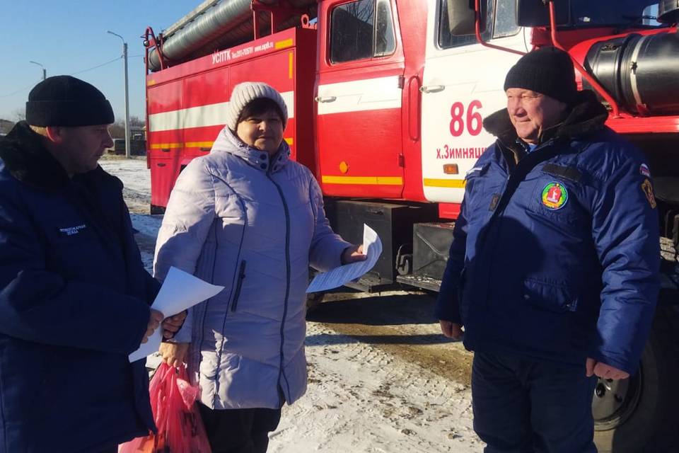 Жителям Волгоградской области напомнили о пожарной безопасности зимой