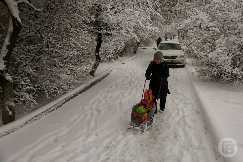 Мощный снегопад накроет Волгоград на выходных
