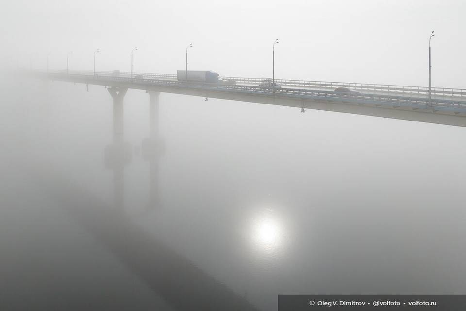 В Волгограде объявлен желтый уровень опасности из-за тумана