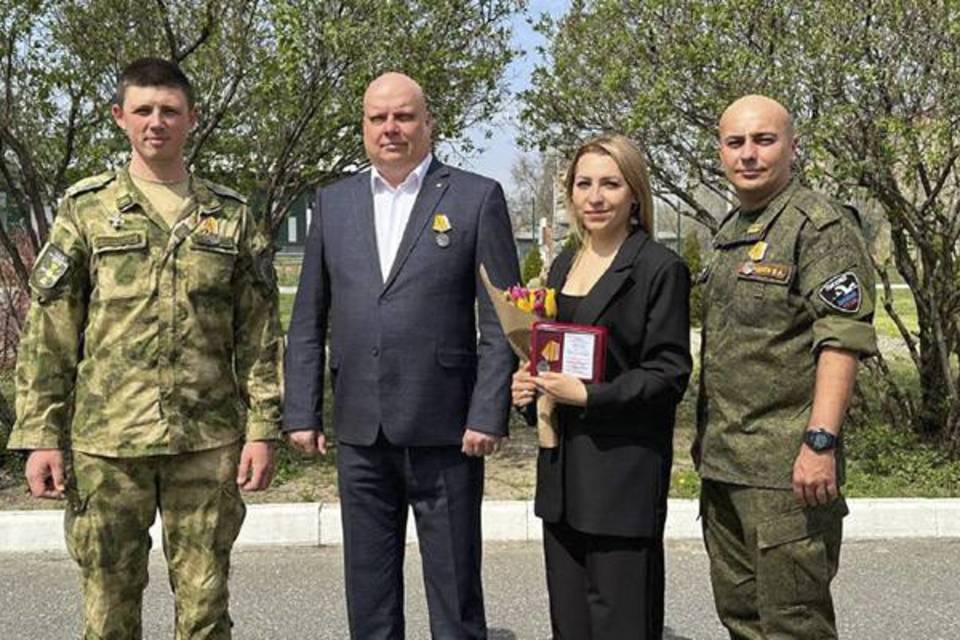 Камышанка Ирина Божко удостоена медали «За помощь   и милосердие»