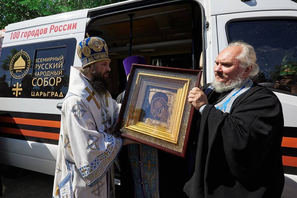 В Волгоград прибыл московский список Казанской иконы Божией Матери