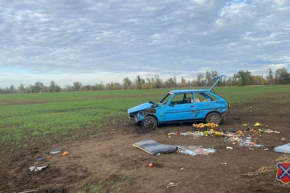 В Советском районе Волгограда опрокинулась "Таврия"