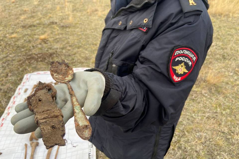 В пригороде Волгограда обнаружили останки красноармейца-артиллериста