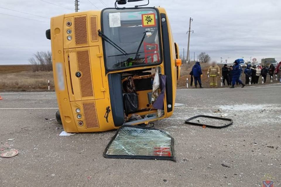 Что известно о состоянии школьников после ДТП с автобусом под Волгоградом