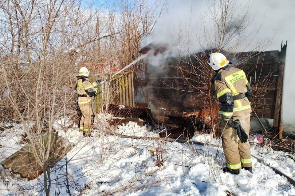 Волгоградец чуть не погиб на пожаре