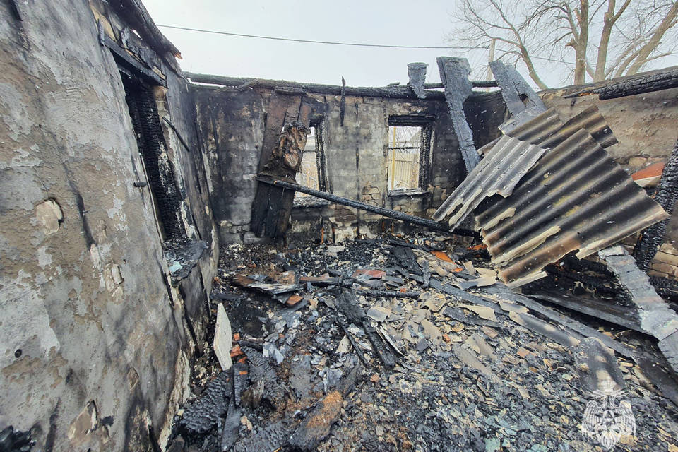 Пожар под Волгоградом унёс жизнь мужчины