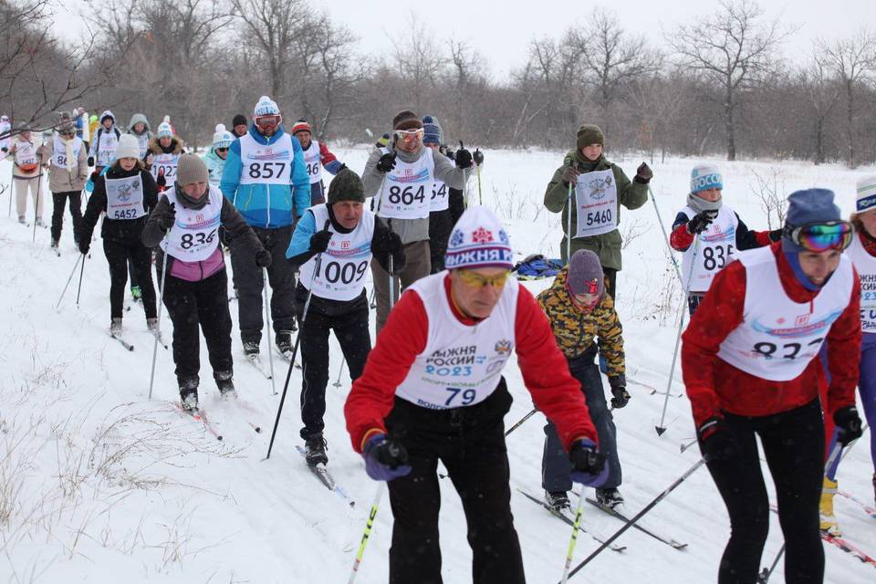 В Камышине прошли соревнования по лыжным гонкам