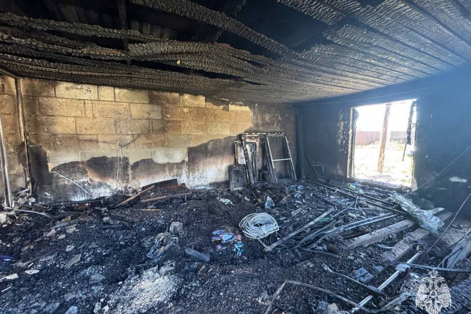 В Волгоградской области сгорел 50-летний мужчина