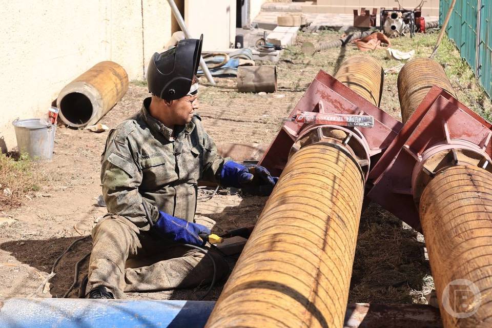 Участок тепловой сети обновили на улице Советской в Волгограде