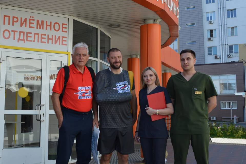 Волгоградская больница №25 оказала помощь сербскому футболисту