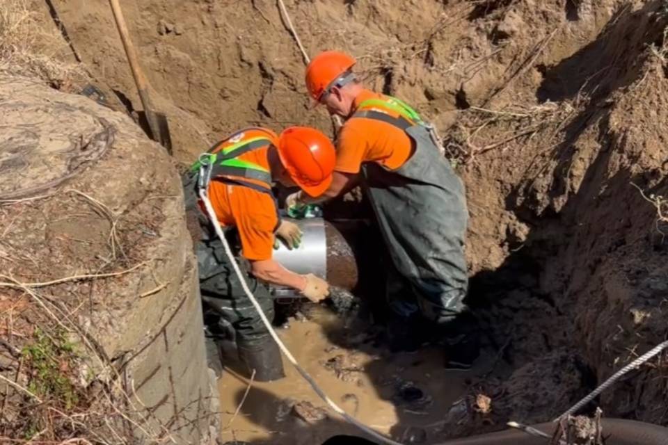 В Волгограде отремонтировали водопровод по улице Бурейской