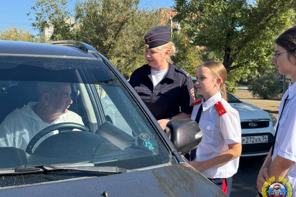 ГАИ и школьники провели профилактическое мероприятие в Волгограде