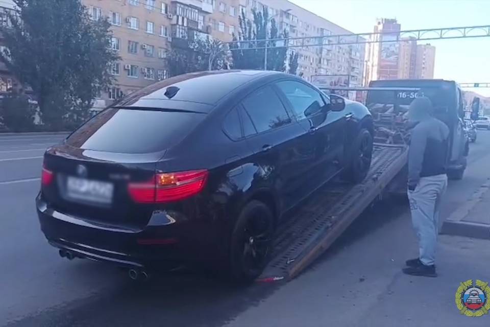 В Волгограде изъяли BMW с белорусскими номерами за нарушение ПДД