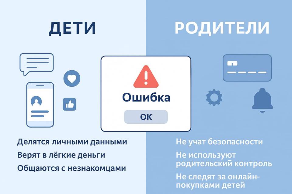 Названы ошибки детей и родителей, облегчающие жизнь мошенников