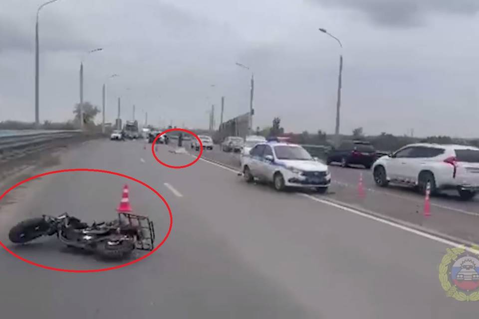 Волгоградский мост сковала пробка из-за смертельного ДТП