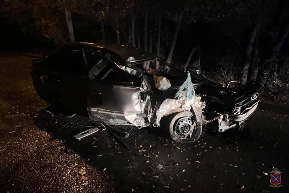 Волгоградец на «Ладе» влетел в дерево и погиб